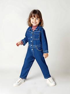 -Jumpsuit van denim in workerstijl voor meisjes