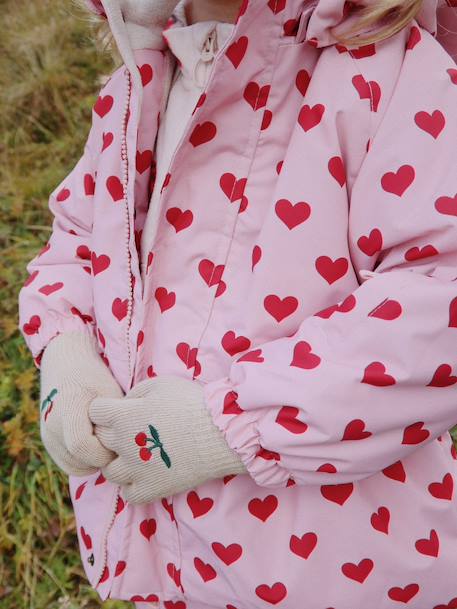 Set handschoenen Filla rozen - vertbaudet enfant 