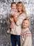 Jacquard trui gemengd kerst capsule familie ecru - vertbaudet enfant 