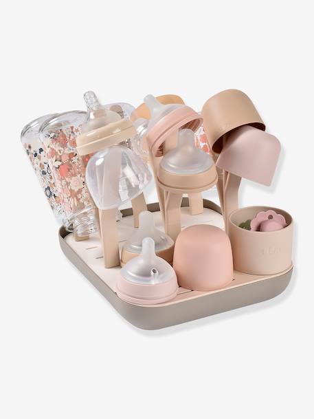 Afdruiprek voor flessen Forêt BEABA beige+saliegroen+terracotta - vertbaudet enfant 