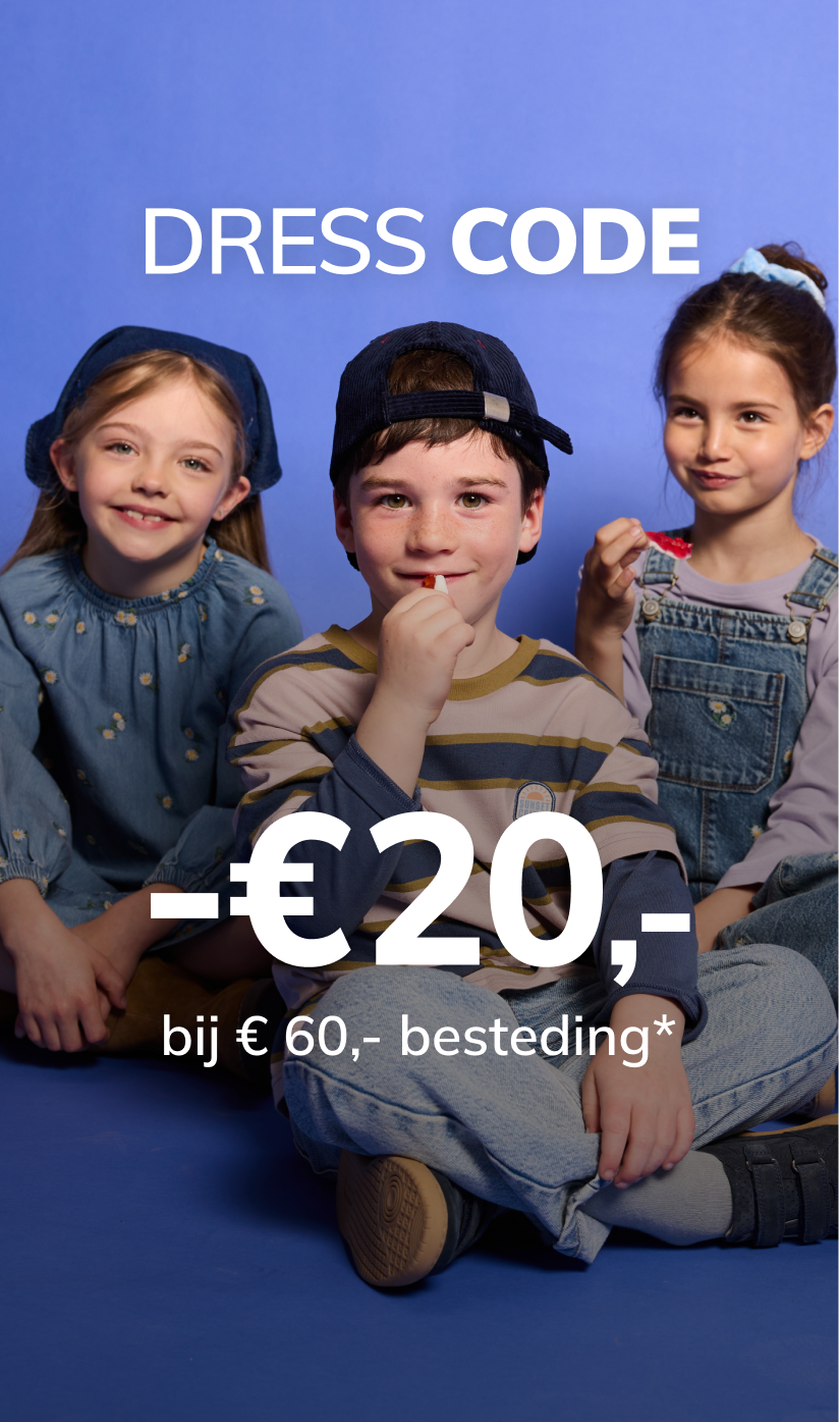 Dress code: -€ 20,- bij € 60,- besteding*
